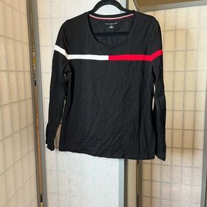Tommy Hilfiger black long sleeved top